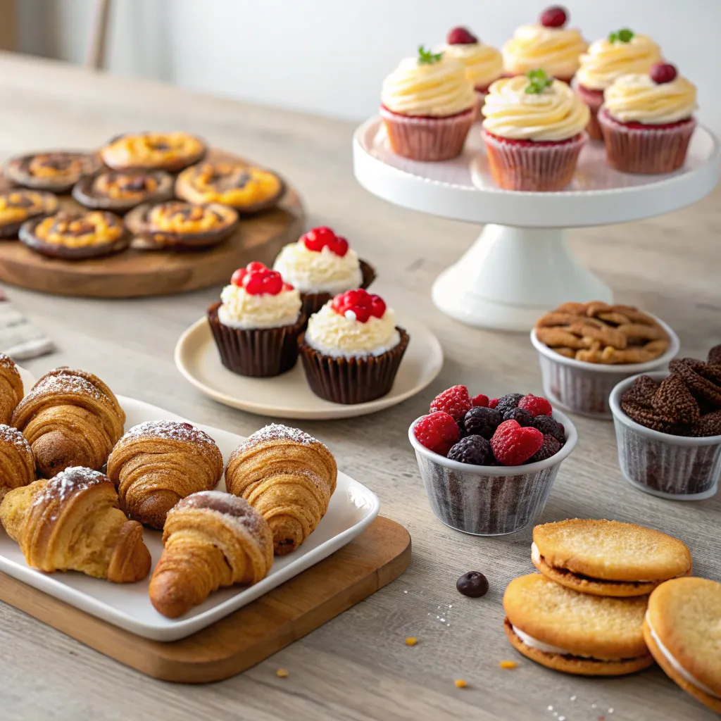 Baking masterclass with various delicious pastries