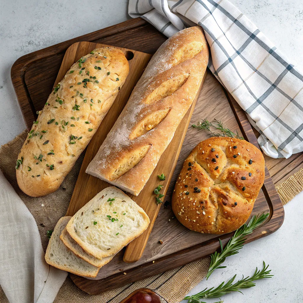 Selection of Italian breads